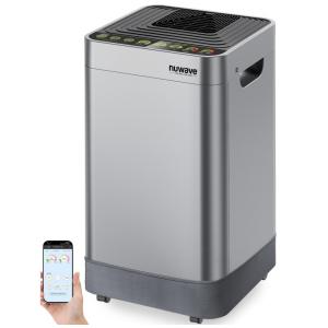 Purificador de ar inteligente OxyPure com filtragem de 5 estágios para salas grandes de até 2.934 pés quadrados Nuwave
