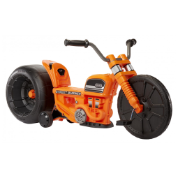 Motocicleta Infantil de Pedal com Assento Ajustável para Crianças de 3 Anos, Little Tikes, Laranja