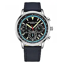 Relógio Cronógrafo Stuhrling C986M Quartz 44 mm Masculino Resistente e Elegante