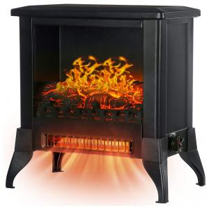 KINGSO Aquecedor Lareira Elétrico Portátil com Chamas 3D, 1400W, 110V