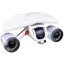 Scooter Propulsor Aquático de Mergulho com 2 Motores e Suporte para Câmera, 110v, SUBLUE, Branco