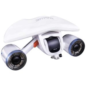 Scooter Propulsor Aquático de Mergulho com 2 Motores e Suporte para Câmera, 110v, SUBLUE, Branco