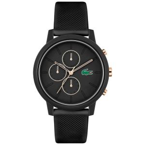 Relógio Masculino de Quartzo Automático, com Pulseira de Silicone, LACOSTE 2010974, Branco