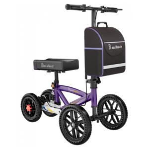 Andador de Joelho Direcionável até 136 kg com Freio a Disco, BlessReach, Roxo