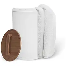 Aquecedor de Toalha Elétrico 20L com Desligamento Automático, Capacidade para 2 Toalhas Grandes e Tampa de Madeira, 110V, SAMEAT TW-ST1912