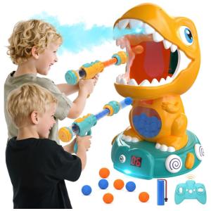 EagleStone Dinossauro Controle Remoto com Tiro Eletrônico, Pontuação Automática e Efeitos Realistas - Presente Ideal para Crianças
