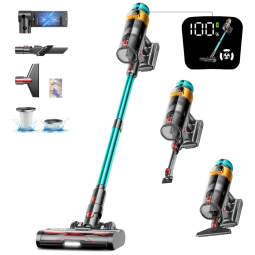 Aspirador Sem Fio dsorupa V10 Ultra 600W 50kPa Sucção Anti-Emaranhado 1.8L Bateria 70min 29.