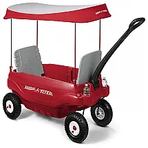 Radio Flyer Carrinho de Bebê e Passeio Multifuncional, Peso Máximo 90 kg, Vermelho