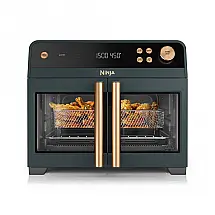 Forno Elétrico Ninja FO101 Fritadeira a Ar Porta Dupla Francesa 10-em-1 19,2L Verde-pinho Dourado 110V