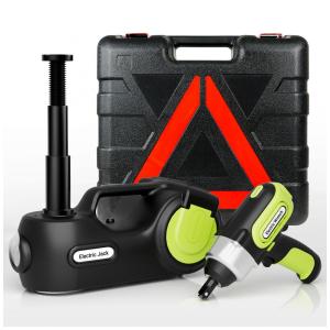 Kit de Macaco Elétrico E-HEELP 5 toneladas 12V Elevador Hidráulico para Carro Alcance de Elevação 13,5cm a 36cm com Chave de Impacto