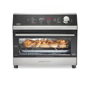 Forno Elétrico de Bancada 10 Configurações em Aço Inoxidável com Painel Digital, 1800W, 110v, HAMILTON BEACH 31220, Prateado