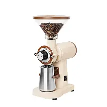 Moedor de Café Elétrico 20 Níveis de Moagem até 250g Aço Inoxidável, 250W, 110v, URBANIC 070s Beige Titanium Burr, Creme