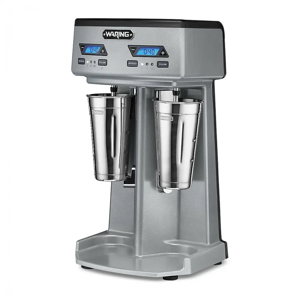 Máquina de Drinks Dupla com Temporizador, Aço Inoxidável, 750W, 110v, WARING WDM240TX, Prateado