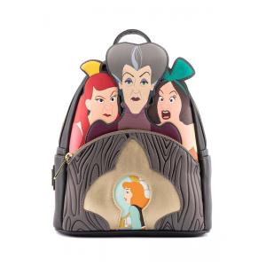 Mochila Escolar Infantil Loungefly Disney Cinderela para Crianças a Partir de 12 Anos, Marrom