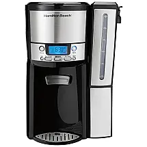 Cafeteira Elétrica Programável 12 xícaras Aço Inoxidável Reservatório Removível, HAMILTON BEACH 47950, Prateado
