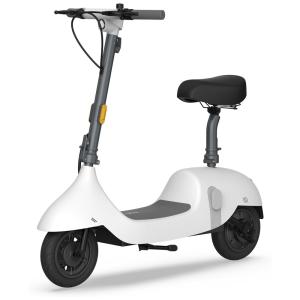 Patinete Elétrico com Assento para Adolescentes e Adultos, Alcance 45km e Peso 100kg, OKAI EA10, Branco
