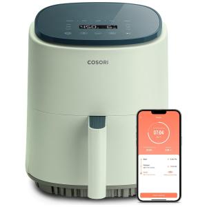 Fritadeira Elétrica AirFryer 4L com Painel Digital, 110V 1500W, COSORI CAF LI401S, Verde