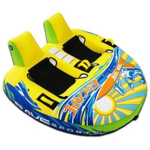 Boia Rebocável Aquática para 2 Pessoas, Amarela, RAVE SPORTS, Amarelo