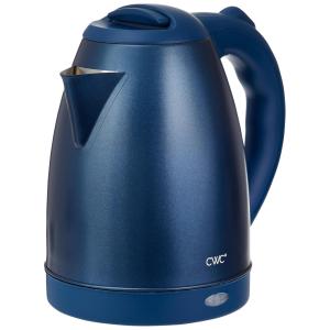 Chaleira Elétrica 1,7L em Aço Inoxidável com Fervura Rápida, Desligamento Automático e Base Giratória, 1100W, COOK WITH COLOR, Azul