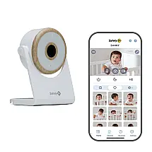 Baba Eletrônica Câmera 1080P com Notificações de Som, Movimento e Choro, Safety 1st, Branca