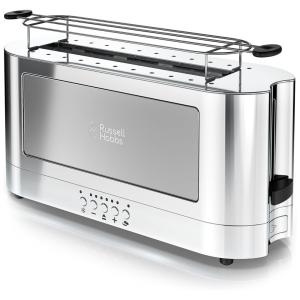 Torradeira de 2 Fatias com 6 Níveis de Tostagem, 1200W, 110v, RUSSELL HOBBS TRL9300GYR, Prateado