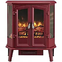 Lareira Elétrica HearthPro SP5621 com Chama 3D Realista Aquece até 100m2, 110V, Preta