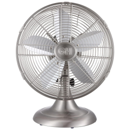 Ventilador de Mesa Retro 3 Velocidades, 110v, HUNTER 90400z, Prateado