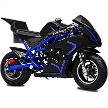 Fit Righ Mini Moto Infantil a Gasolina 1 Assento, até 3 km, h, suporta até 74 kg, para 13 anos, Azul