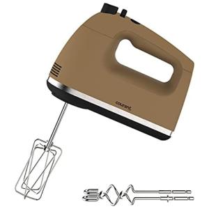 Batedeira de Mão Elétrica com 5 Velocidades e Acessórios em Aço Inoxidável, 250W, 110v, COURANT CHM1560BR, Marrom