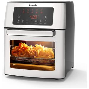 Amaste Fritadeira Elétrica Air Fryer, sem óleo 10 em 1, 15L 1500W, c, Painel Digital