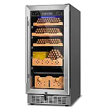 Humidor Elétrico Velieta Aço Inoxidável Controle Digital Temperatura 240V