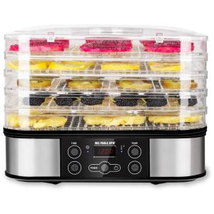 Desidratador de Alimentos 5Trays 245W, SUNGLIFE, Preto