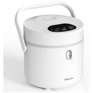 Mini Panela de Arroz Elétrica 4 em 1, Capacidade 0.8L, 300W, 110v, MISHCDEA HOT 16H, Branco