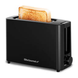 Torradeira Elétrica 1 Fatia com 6 Níveis de Tostagem e Função Cancelar, 110V, Elite Gourmet ECT118B, Preta