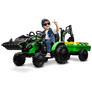 Trator Infantil Elétrico GarveeLife Verde