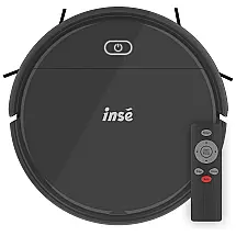 Aspirador de Pó Robô INSE com Conexão via APP, WI FI e Auto Carregamento, 110V, Preto