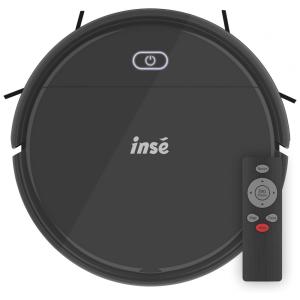 Aspirador de Pó Robô INSE com Conexão via APP, WI FI e Auto Carregamento, 110V, Preto