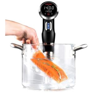 Termocirculador Bluetooth Inclui App 1100 Watts, 110v, CHEFMAN Sous Vide Immersion Circulator w, Wi Fi,, Preto