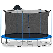 Jump Into Fun Tranpoline 16FT 15FT 14FT 12FT Tranpoline 1500LBS for Adults and Kids, Recreational Outdoor Heavy Duty Large Best Backyard