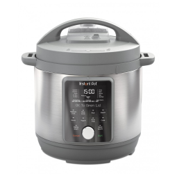 Panela de Pressão Elétrica 8 Litros de Capacidade 9 em 1 com Controle Digital, Instant Pot Duo Plus, 110V 1200W, Cinza