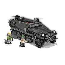 Kit de Construção Carro Blindado Sd.Kfz 251 1 Ausf.A da Segunda Guerra Mundial com 592 Peças, COBI, Preto