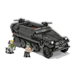 Kit de Construção Carro Blindado Sd.Kfz 251 1 Ausf.A da Segunda Guerra Mundial com 592 Peças, COBI, Preto