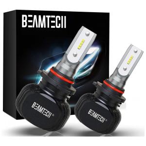 Kit Xenon Lâmpadas LED Branca 8000 Lumens 6500K 50W, HB3 9005, 2 Peças, BEAMTECH, Preto