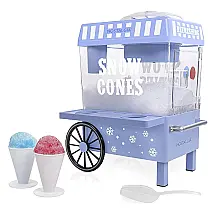Máquina de Raspadinha, com 2 Copos Plástico Reutilizáveis, Colher de Gelo, 110v, NOSTALGIA SCM525BL, Azul