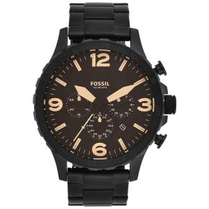 Relógio Masculino em Aço Inoxidável com Cronógrafo de Quartzo, FOSSIL JR1356, Preto