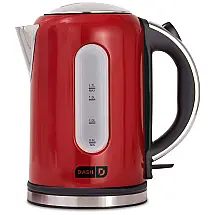 Dash Chaleira Elétrica sem fio 1.7L 1500W c, Desligamento Automático, vermelha