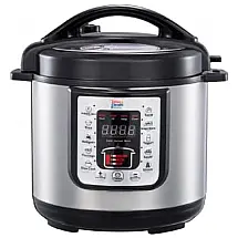 Panela de Pressão Elétrica 6 Litros 8 em 1 Programável, Aço Inoxidável, 110V 1000W, W4H, Prata