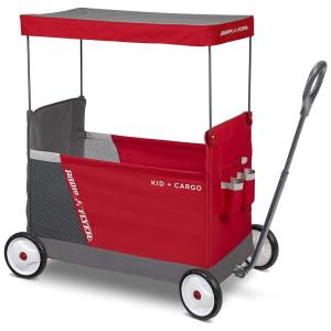 Carrinho de Bebê e Passeio Dobrável com 2 Lugares, Peso Máximo 69 kg, RADIO FLYER 3965Z, Vermelho