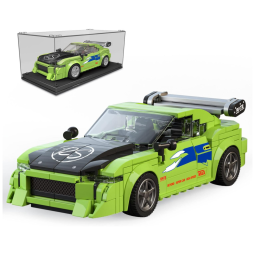 Kit de Construção Supercarro Eclipsecross com 338 Peças para Crianças Acima de 8 Anos, Mold King, Verde