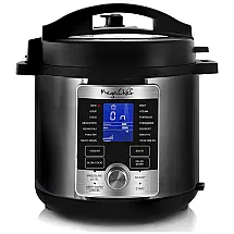 Panela de Pressão Elétrica 6L com 8 Predefinições e Painel de Led, 110v, MEGACHEF Electric Digital, Preto